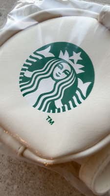 Starbucksの袋 Starbucks Coffee Japan White Clear Pouch Case Zipper Tagged Happy