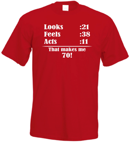 70th Birthday t shirt Funny seventy Birthday T-Shirt - Picture 8 of 11