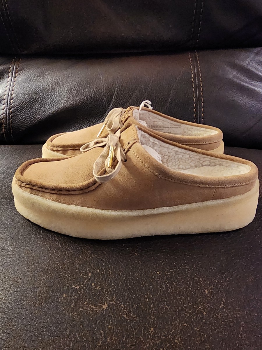 ✅️New! Clarks Wallabee Cup Lo Light Tan Women Size 9.5/Men