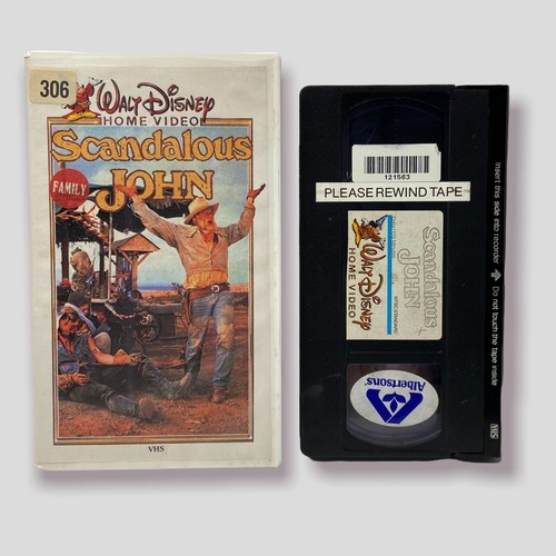 DISNEY Scandalous John VHS Tape 1971 Walt Disney Home Video Tested *READ - Picture 4 of 4