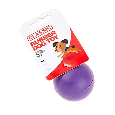 hard rubber dog ball