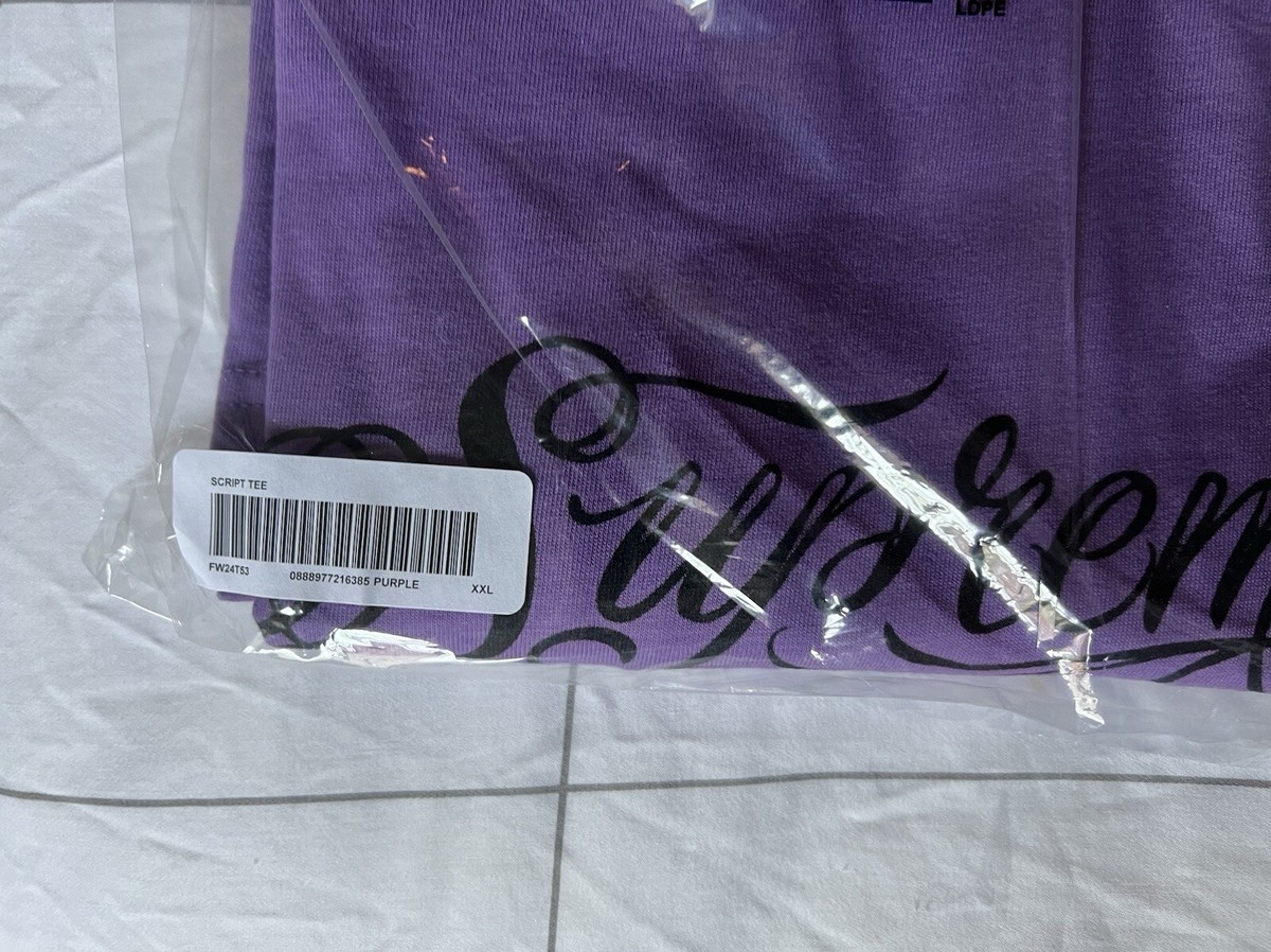 ★Supreme★スクリプト ティー★ Supreme Script Tee (FW24) - $40