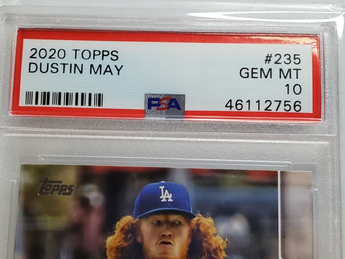Dustin May ⚾️ PSA 10 Gem Mint 2020 Topps Rookie #235 card