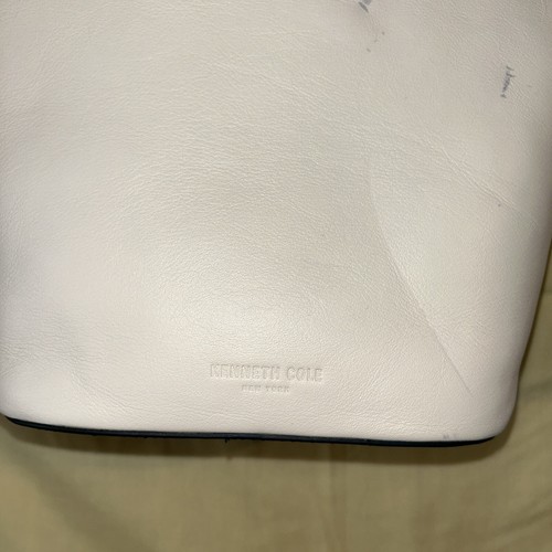 KENNETH COLE NEW YORK - Leather - New with Tags - Beige Fold Over Crossbody Bag - Picture 15 of 24