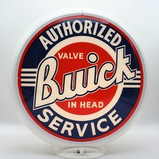 BUICK AUTHORIZED SERVICE Gas Pump Globe - 13.5" - SHIPS FULLY ASSEMBLED!!