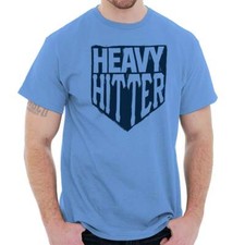 Baseball Sports Athlete Heavy Hitter Base Mens Casual Crewneck T Shirts Tees