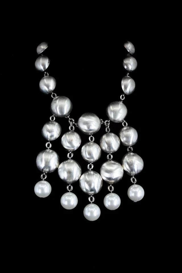 Collar DANNIJO Plata Orbe Perla Distintivo · Latón Antiguo Oxidado