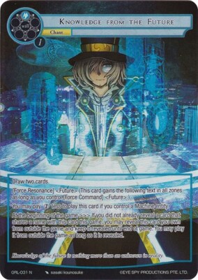 Knowledge from the Future (Full Art) - Foil Game of Gods: Reloaded NM FoW