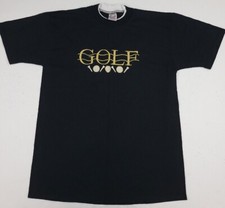 Vintage 90s Golf Embroidered Double Collar T Shirt Vtg USA Made Sport Jerzees