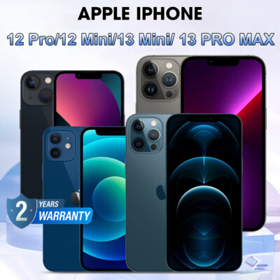 New Sealed Apple iPhone 12 Pro/12 Mini/13 Mini 13 Pro Max Unlocked Fast delivery