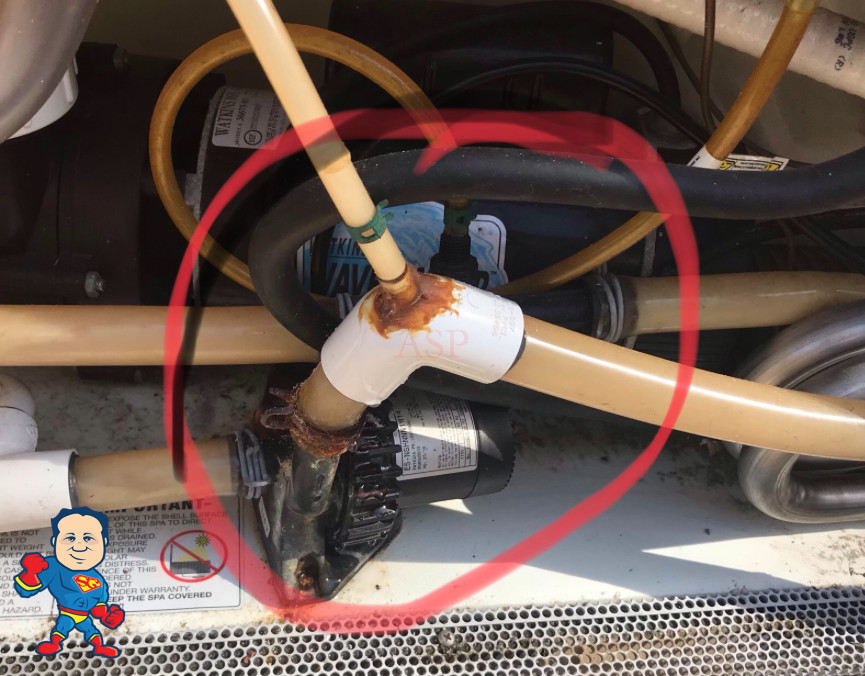 Circulation Pump Fitting Watkins Hotspring 3/4" bar x 3/4" Barb 3/8" Barb Kit