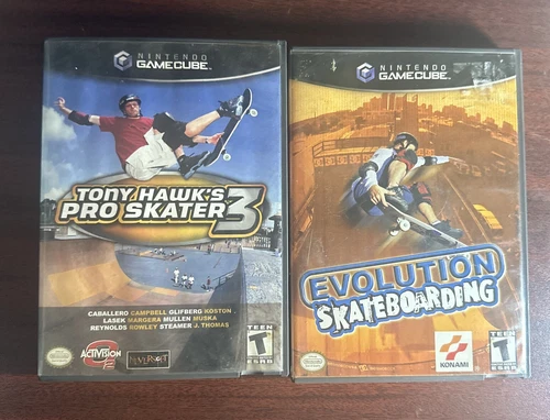 Tony Hawk's Pro Skater 3 And Evolution Skateboarding Lot 2 (Nintendo GameCube