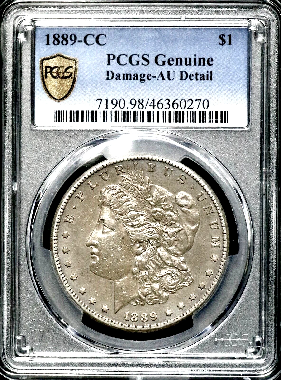 1889-CC $1 Carson City Morgan Silver Dollar PCGS AU Details RARE Key Date  CC392