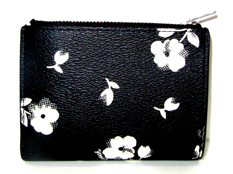 Coach CP427 Bifold Wallet Floral Print Canvas and Leather