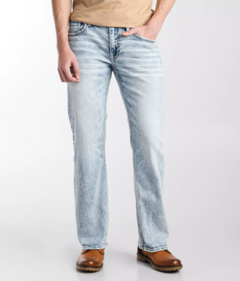 240214 NEW BUCKLE BKE MENS JAKE BOOT STRETCH JEANS IN MORNING SZ 32x32