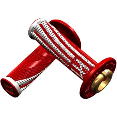 ODI EMIG PRO V2 Lock-On Grips Griffe Griffgummis Lenkergriffe rot/weiß