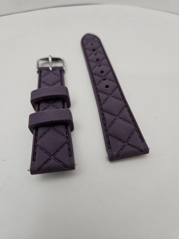 Correa de goma para reloj Michele 16 mm púrpura Foto 3 de 4
