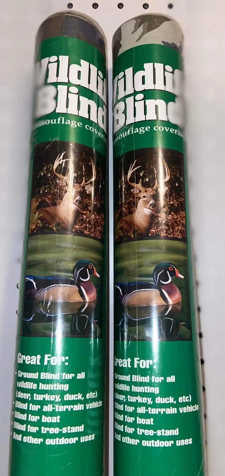 2 Wildlife Blind 3ftx25ft Green Camouflage Covering Netting Hunting Deer - Image 3 of 4