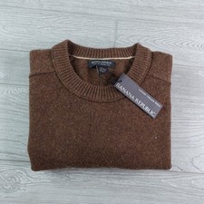 NEW Banana Republic Wool Sweater Mens Medium 100 Extra Fine Merino Crewneck NWT