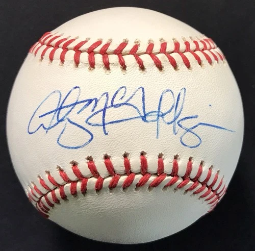 Autographed Baseball   ANDY McGAFFIGAN /   with Original Bobby Brown AL Box. GTP