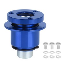 3 Hole Steering Wheel Quick Release Hub Adapter Car Universal Blue