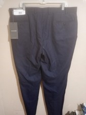 Van Heusen Manvell Dress Pants Men's Size 40 x 32 Flat Front Blue Pockets NWT