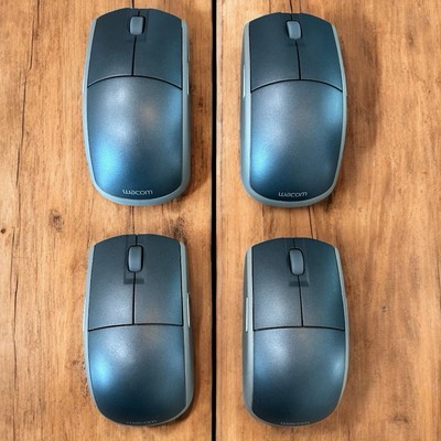 *Lot of 4* Wacom Intuos3 ZC-100-02 Gray Bluetooth Wireless 5 Button Tablet Mouse