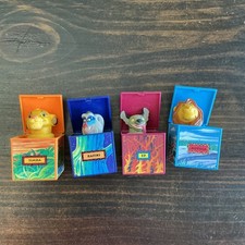 Vintage 1994 Burger King Disney Lion King Finger Puppet Cubes Simba Mufasa Set 4