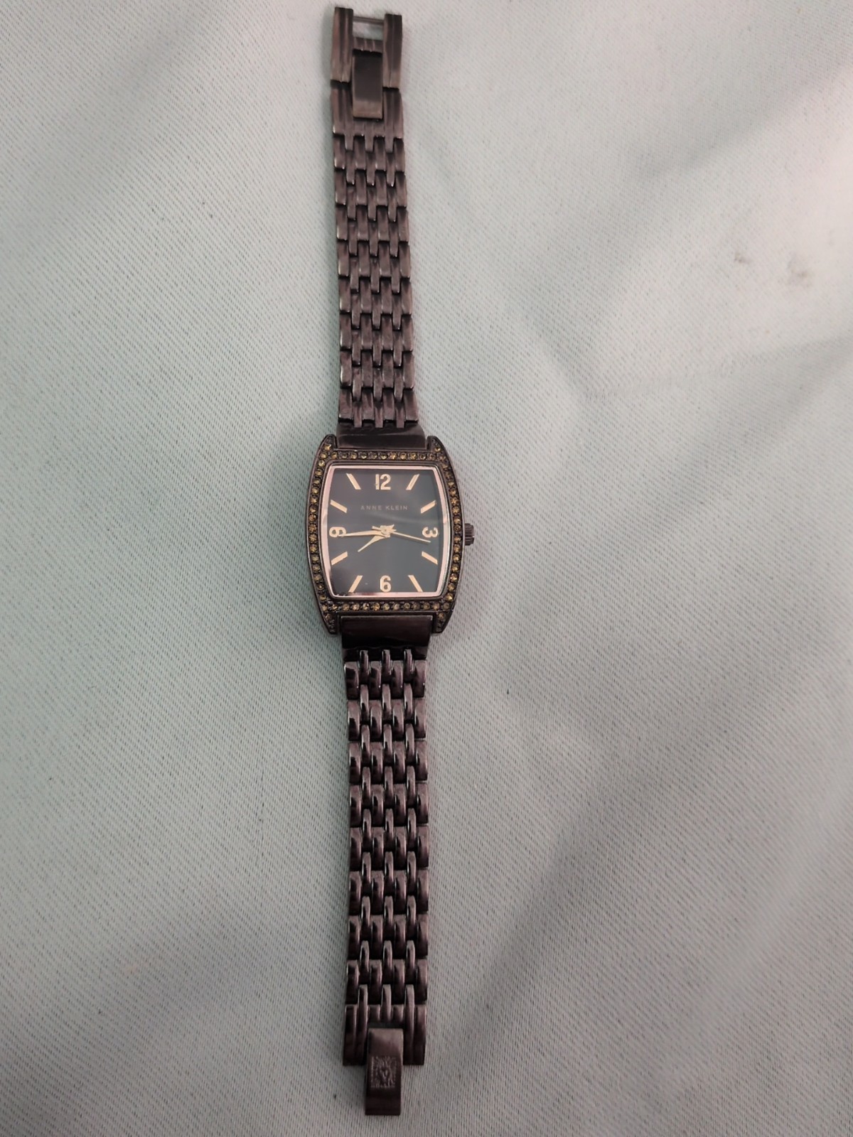 Anne Klein Rectangular Chocolate Brown Diamond La… - image 2