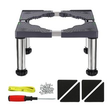 Mini Fridge Stand 4 Strong Feet Laundry Stand Base Adjustable 11.4"-12.6" Height