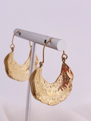 Wasserdicht 18K Vergoldet Creolen Ohrringe Zigeuner Design Strand Schwimmen Schmuck