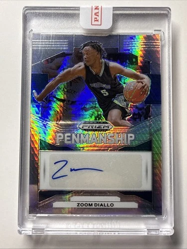 2024 Panini Prizm Draft Penmanship ZOOM DIALLO Silver Prizm Auto  Huskies