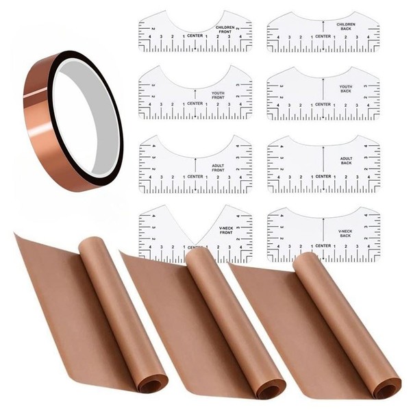 Eurowagens Ptfesheets Ptfe-WäRmeband T-Shirt Ruler 3 Ptfe-Platten-image