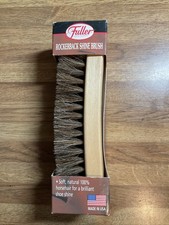 NEW NIP Fuller Brush Co Shoe Shine Brush Wood Top Horsehair Bristles 6.5 Long