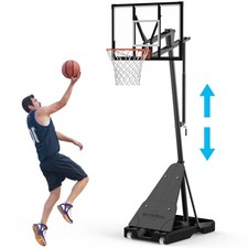 5.5-10 FT Portable Adjustable Basketball Hoop  Goal Outdoor with Wheels