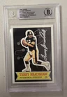 Terry Bradshaw Signed 1984 Topps Glossy Card 11 Pittsburgh Steelers Beckett Auto