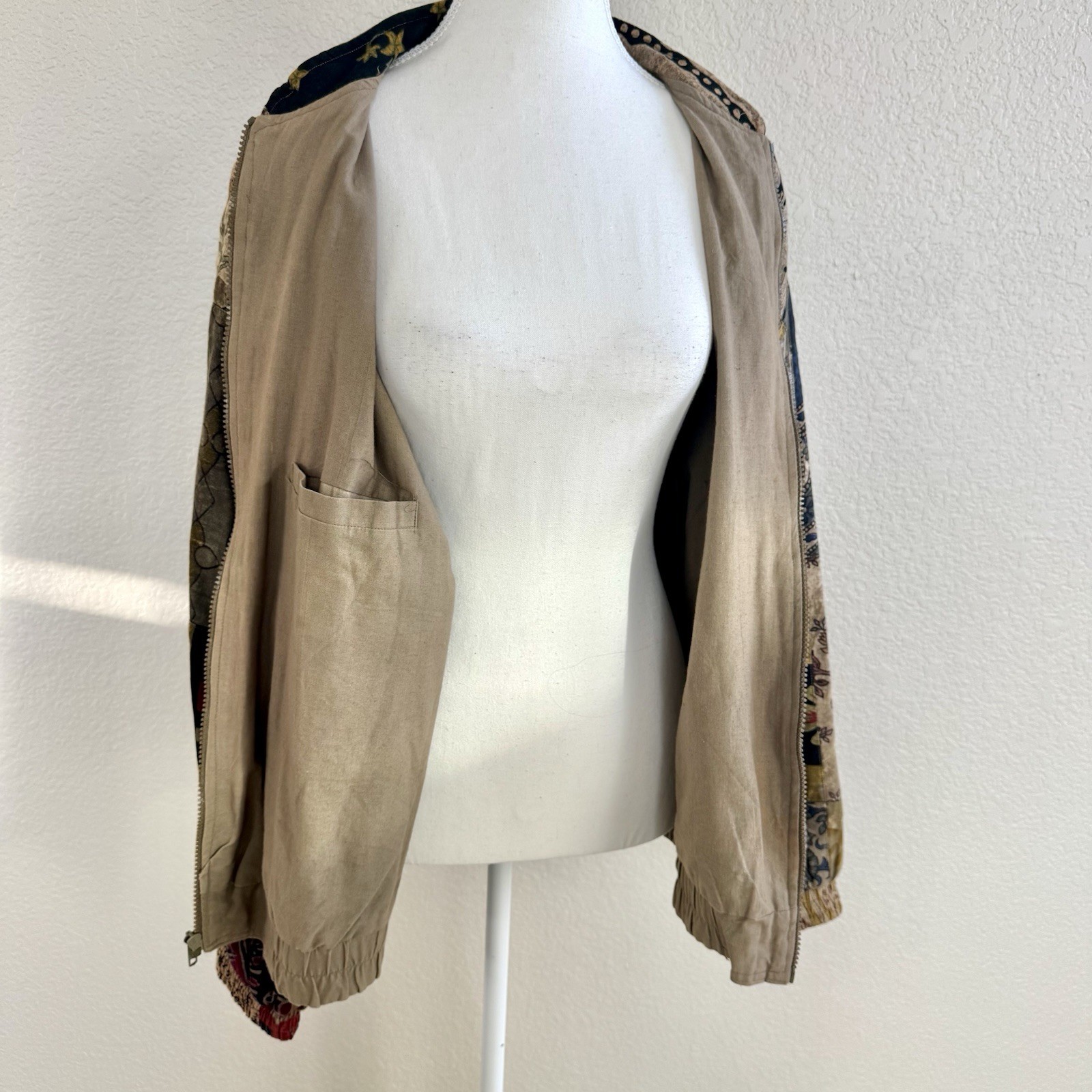 Sacred Threads Patchwork Jacket M/L Boho Festival… - image 14