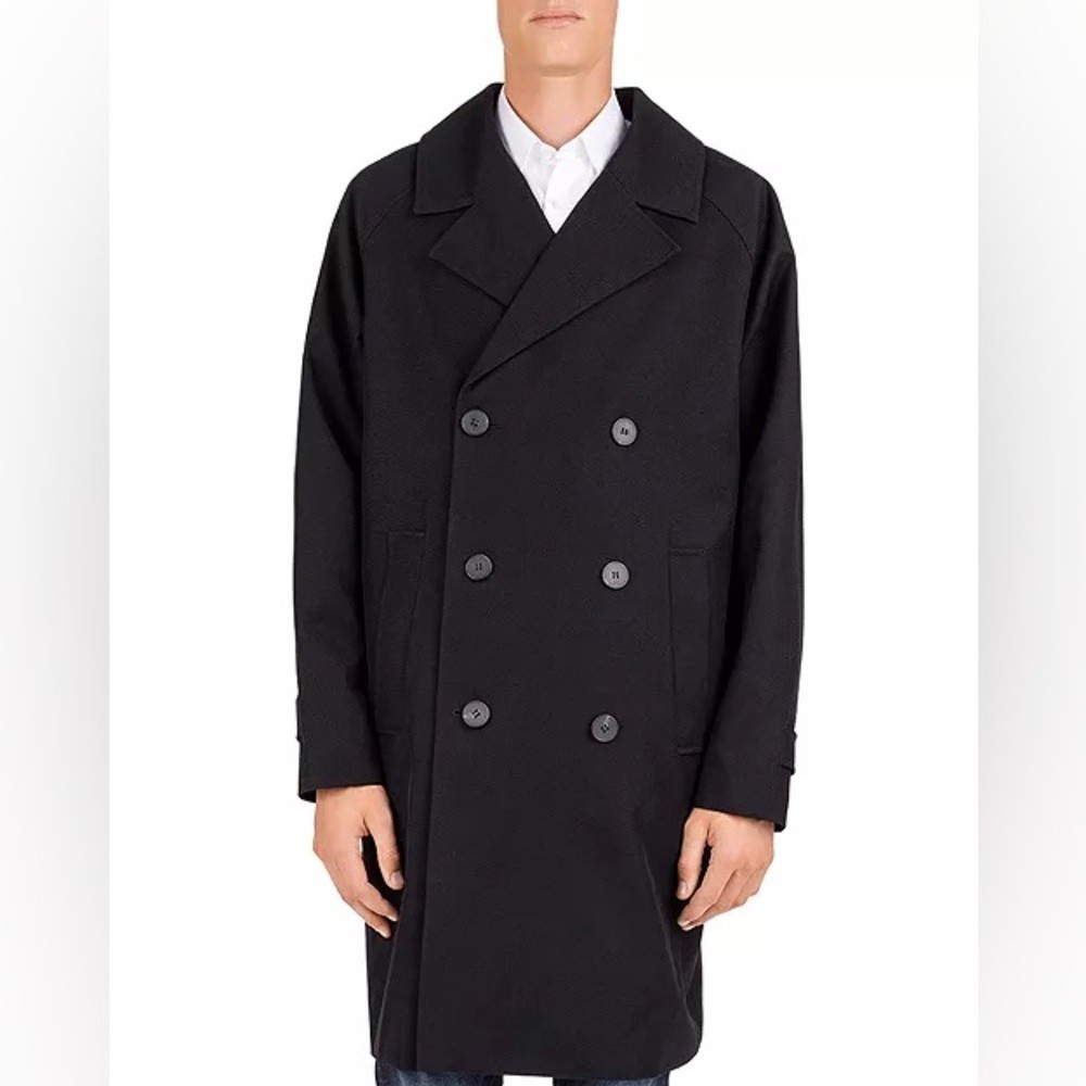 The Kooples Men’s Fit Violette Double-Breasted Coat NWT | XL Oversized Pockets
