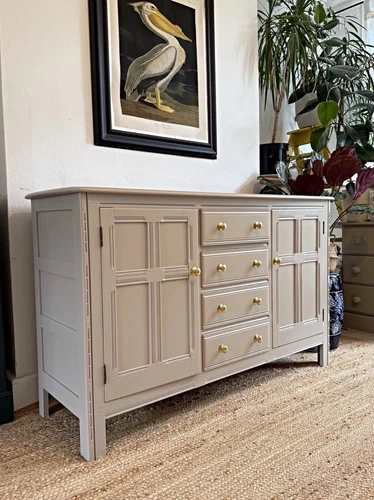 Solid Wood Ercol Sideboard Painted Solid Wood Drawers