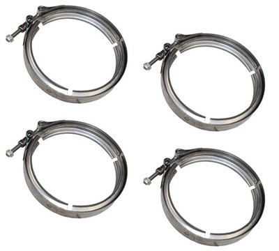 4PK 5'' Quick Release V Band Clamp Steel for Exhaust Volvo Replace 21021850
