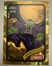 2025 TOPPS CHROME SAPPHIRE MARVEL GOLD SAPPHIRE /50 ANNIHILUS