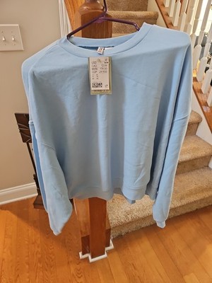 Womens XL Light BLUE sweatshirt H&M DIVIDED