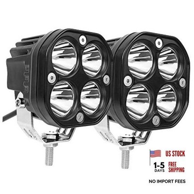 3 Inch LED Pod Lights, 40W Off Road Cube LED Fog Lights, White | 12v 24v Spot