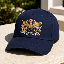 USA 250th Anniversary Embroidered Baseball Cap 1776  2026 America Patriotic Hat