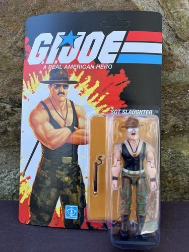Transformers x GI Joe KUP Triple T Sgt Slaughter 3.75” Action Figure MOC Hasbro