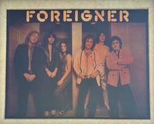 Original Vintage Foreigner Rock Band Iron On Transfer