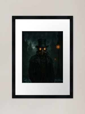 The Watcher of the Gaslight Distric Gerahmtes Wandbild Poster Leinwanddruck Bild