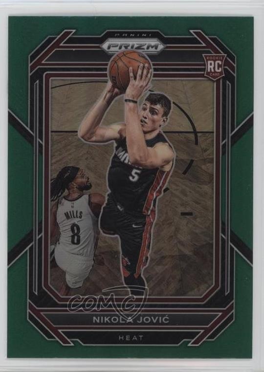 2022-23 Panini Prizm Green Prizm Nikola Jovic #236 Rookie RC 10xc