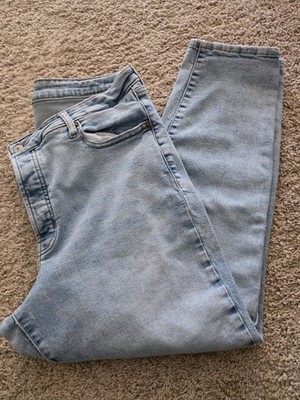 Women's button fly straight capri denim jean size 18 Old Navy