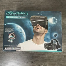 ARCADIA 360 Virtual Reality Headset NEW IN BOX Smartphone VR Android / Apple NIB
